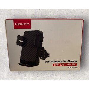 MOKPR Fast Wireless Car Charger 5-15w Vent Mount NEW